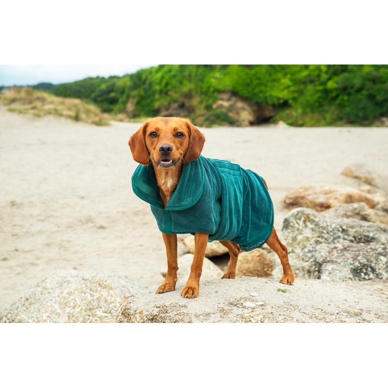 Mountain Paws Dog Drying Robe Microfibre Towel Super Absorbent or