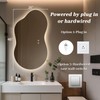 WallBeyond 46"x26" Asymmetrical LED Backlit Bathroom Mirror, Irregular Vanity Mirror