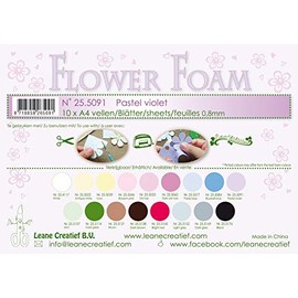 Leane Creatief Flower Foam Rubber 25.5091 Inches Pastel Violet (Pastel Purple)