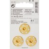 Prym PRYM_341812-1 Sew-On Snap Fasteners Brass Gold col 21 mm