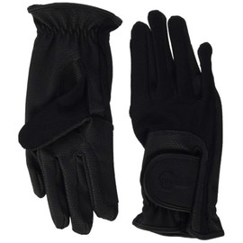 Covalliero Unisex's Summer Tech Riding Gloves-Black, Medium