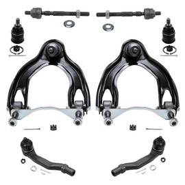 Detroit Axle - Front 8pc Control Arms Kit for 1992-1995 Honda Civic 1994-1997 Acura Integra 1993-1997 Civic Del Sol, 2 Upper Control Arms and Ball Joints 2 Lower Ball Joints 4 Tie Rods Replacement