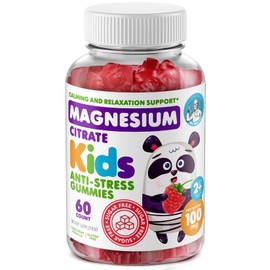 DR. MORITZ Sugar-Free Calm Magnesium Gummies for Kids and Adults - Non-GMO Kids Magnesium Gummies - Raspberry Flavor - 1-Pack (60 Count)