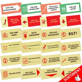 PRICARO 100 Sheets Resubmit On Sticky Notes - Pack of 10