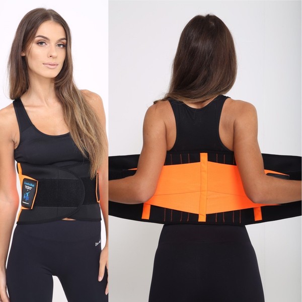 Neoprene Double Pull Lumbar Support Lower Back Belt Brace Pain