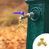 Hourleey Brass Garden Hose Splitter (2 Way), Solid Brass Hose