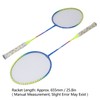 2Pcs Badminton Racket Yellow Light Frame Large Sweet Spot Anti