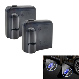 2pcs Universal Subaru Wireless Car Logo Light LED Welcome Light Ghost Universal Welcome Light Car Door Light Door Curtain Light (06)