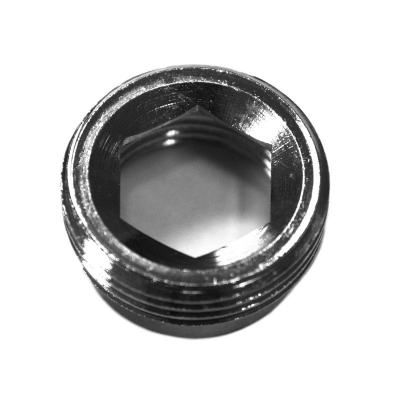 ENKI, P08, Chrome, Shower Connector Adaptor, Converts 1/2" Female to