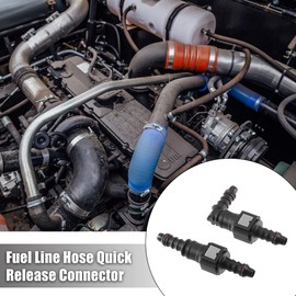 A ABSOPRO Fuel Line Connector Hose Coupling 1/4 Inch 6.3 mm SAE to 5/16 Inch 8 mm Connector Fuel Hose 2 Set