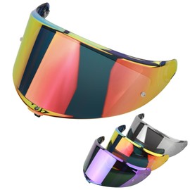 RIDLOG Helmet Visor Fit for K6 K6s Motorcycle Helmetr Face Shield K6s Helmet Accessories Replacement Tinted Motorcycle Helmet Visor (Gold Red)