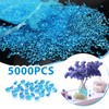 TOAOB 5000pcs Lake Blue Table Scatter Crystals Acrylic Diamonds Rhinestones