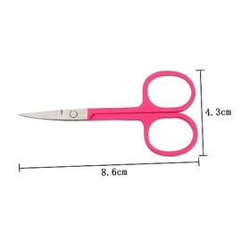 Beaupretty Stainless Steel Nose Hair Scissors 4-Piece Set Curved Blades for Precise Eyebrow Trimming and Nose Hair Grooming Suitable for Personal Care and Detailing