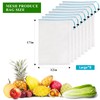 JSVSLTD Set of 8 Reusable Mesh Produce Bags- Washable Produce