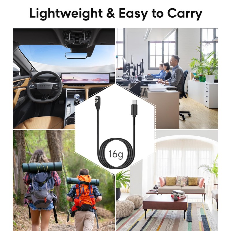 sweguard USB C Charger Cable 3.3ft Magnetic Compatible with AfterShokz