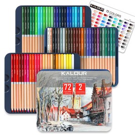 KALOUR 72 Professional Colored Pencil for Coloring,Oil-Based,Soft Core–Ideal for Artists and Beginners