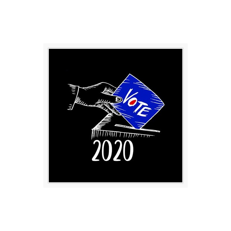 LAD Studio Vote 2020 Ballot Box Election Sticker Bumper Sticker