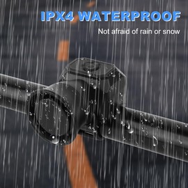 LYPPUL Fahrradklingel Elektrisch, 120dB Fahrradhupe Elektrisch Laut, IPX4 wasserdichte Fahrradglocke Wiederaufladbar, Hupe Fahrrad Klingel mit Klingeltöne für Kinder Rennrad Elektroroller MTB Bike