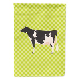 Caroline's Treasures BB7648GF Holstein Cow Green Garden Flag Mailbox Flag Decorative Yard Flag Banner Outside Patio Artwork Yard Flower Beds, Garden Size, Multicolor