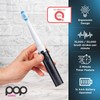 2-Pack Pop Sonic Electric Toothbrush (Black) - Travel Toothbrushes w/AAA