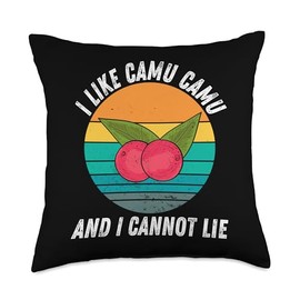 Vintage I Just Like Camu Camu Fruit And I Cannot Lie Throw Pillow