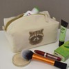 'Raccoon Portrait' Canvas Wash Bag/Makeup Case (CS00043941)