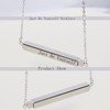 Be Kind Of A B tch Hidden Message Necklaces,3D Engraving