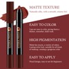 Matte Lip Crayon Lipstik Pencil Velvety Creamy Lip Liner Full