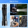 LETMY Rechargeable Flashlights High Lumens, 2 Pack 2000 Lumens Super