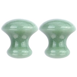 Uonlytech 2 Tablas De Masaje Pequeñas En Forma De Hongo Para Rostro Y Cuerpo Masajeadores Faciales De Piedra Para Promover Circulación Y Absorción De Productos De Cuidado De La Piel