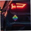 FELTECHELECTR Car Reflective Safety Decal Adorable Board Sign for Vehicles