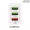 KamKorda USB Plug Multi Port | 3 Port | USB
