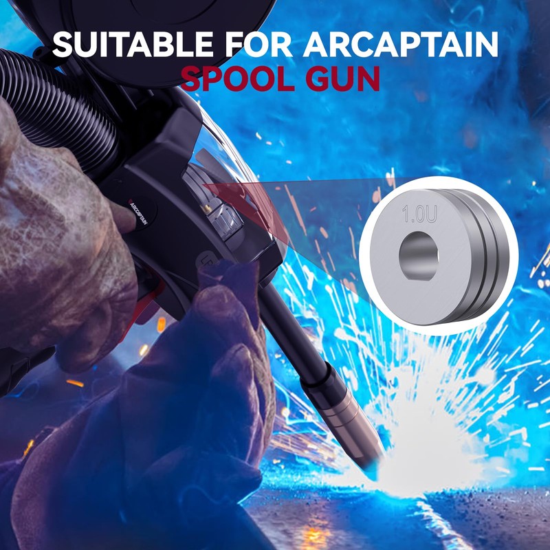 ARCCAPTAIN Drive Roll Wire Feed for Spool Gun (U-0.9/1.0)