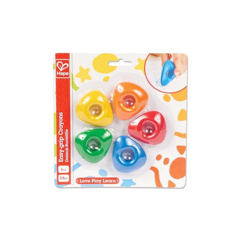 Hape Toys Easy-grip Crayons, gift for kids