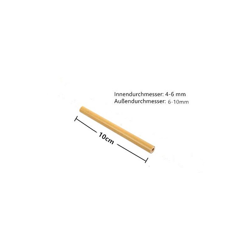 Super Idea Bamboo Tubes 10 cm Filling Ready Tubes