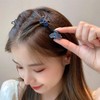 6pcs Mini Metal Hair Claw,Crystal Rhinestone Small Hair Clips,Non Slip