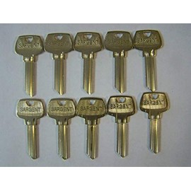 Kaba Ilco Sargent 6 Pin LA Nickel Silver Key Blank (O1007LA) 10 Pack S22