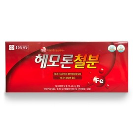 Chong Kun Dang Health Hemolon Iron 500mg Supplement 120 Capsules