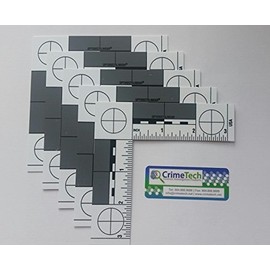 Forensic ABFO Style Photo Scales, Fractional/Inches, Pack of 5 EA