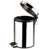 Zodiac Stainless Steel Pedal Bin, 3 Liters, Silver