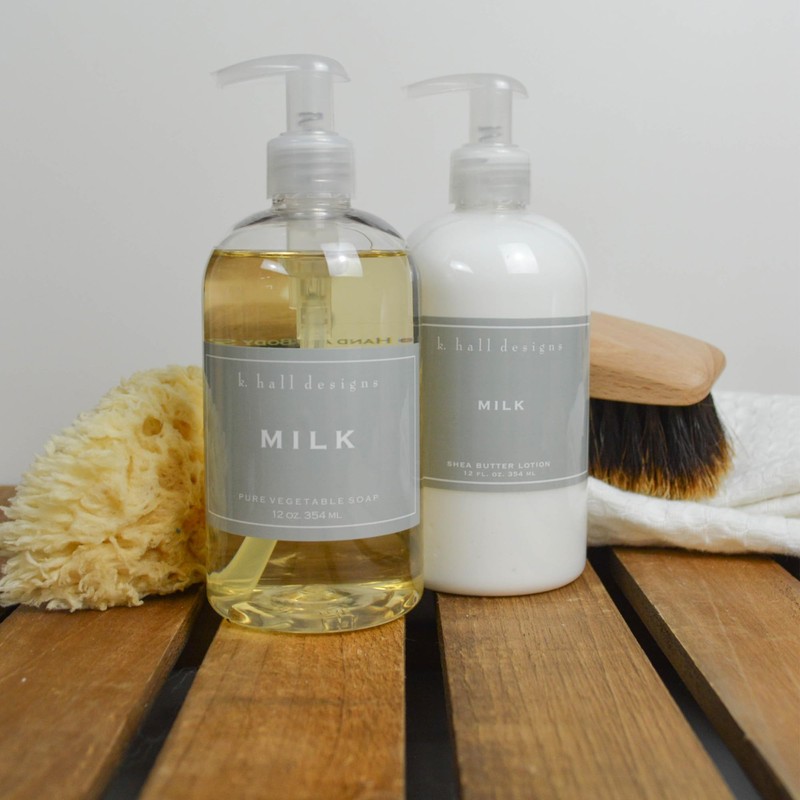 K. Hall Designs Milk Scented Shea Butter Lotion for Dry