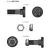 Blade Bolt & Nut, B571044, Commonly Fits Servis/Rhino