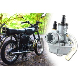AMAL Racing Carburettor Diameter 19 mm Tuning Carburettor for Simson S51, S70, SR50, SR80, Float Does Not Need to Be Adjusted, with Product Booklet