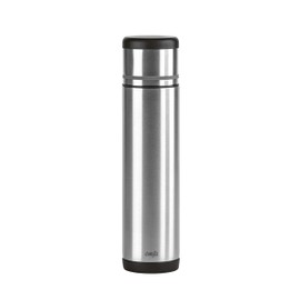 Emsa 509238 Insulated Flask 700 ml Safe Loc Pro Cap, Black/Anthracite, Mobility