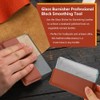 Aswalling 2-Pack Glass Slicker for Leathercraft Burnishing Leather Burnishing Tool