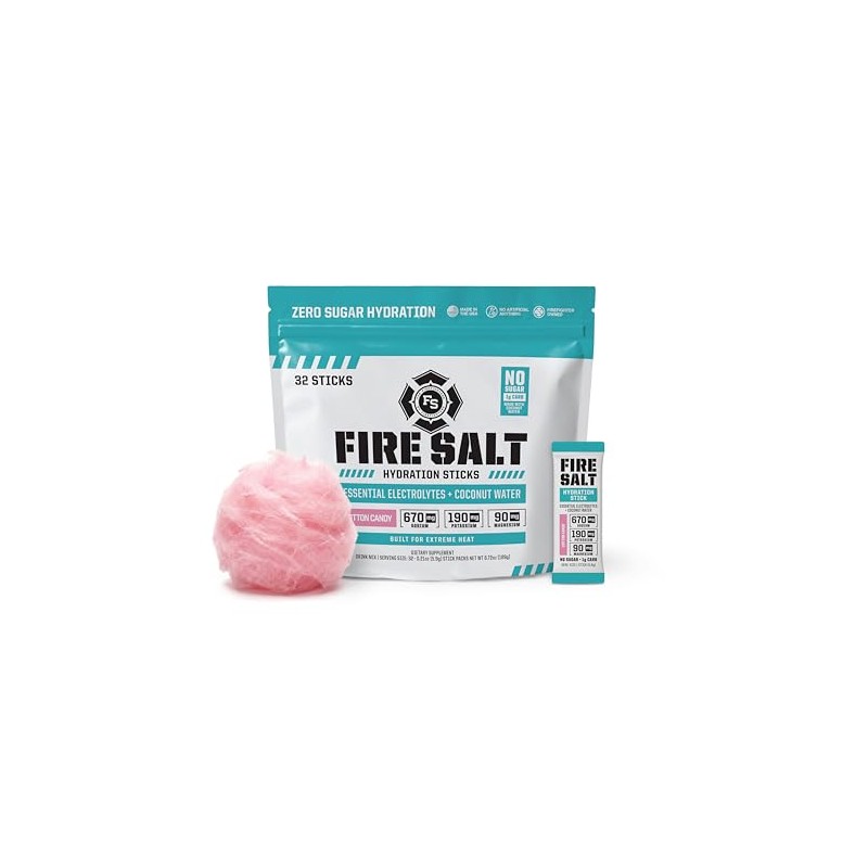 Fire Science Fire Salt Hydration Sticks, Electrolytes & Coconut Water,