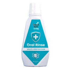 Good Salt Living Multi-Fresh Oral Rinse, Fluoride-Free Mouthwash for Daily Oral Care, 16 fl oz Mouthwash Bottle