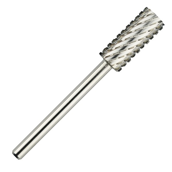 C & I Small Cylinder Nail Drill, Professional Electric File for Manicure Drill, Nail Gel Removal, 3/32 Inch (Double Coarse -2XC)