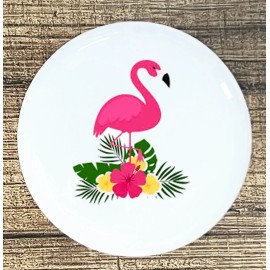 Kitchen FLAMINGO WHITE CERAMIC KITCHEN CABINET DRESSER KNOB DECOR