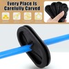 TA-VIGOR 4Pcs Oval Rubber Grommet, 46 x 23mm Double Sided